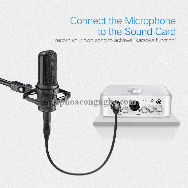 Ugreen 20711 3M Màu Đen Cáp nối dài Microphone Canon âm thanh AV130 30020711